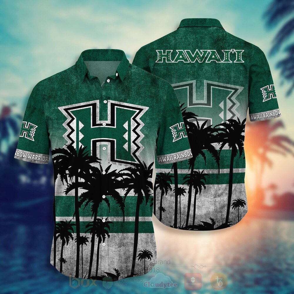 TOP NCAA Hawaii Rainbow Warriors football Short Sleeve Hawaiian Shirt, Short 13