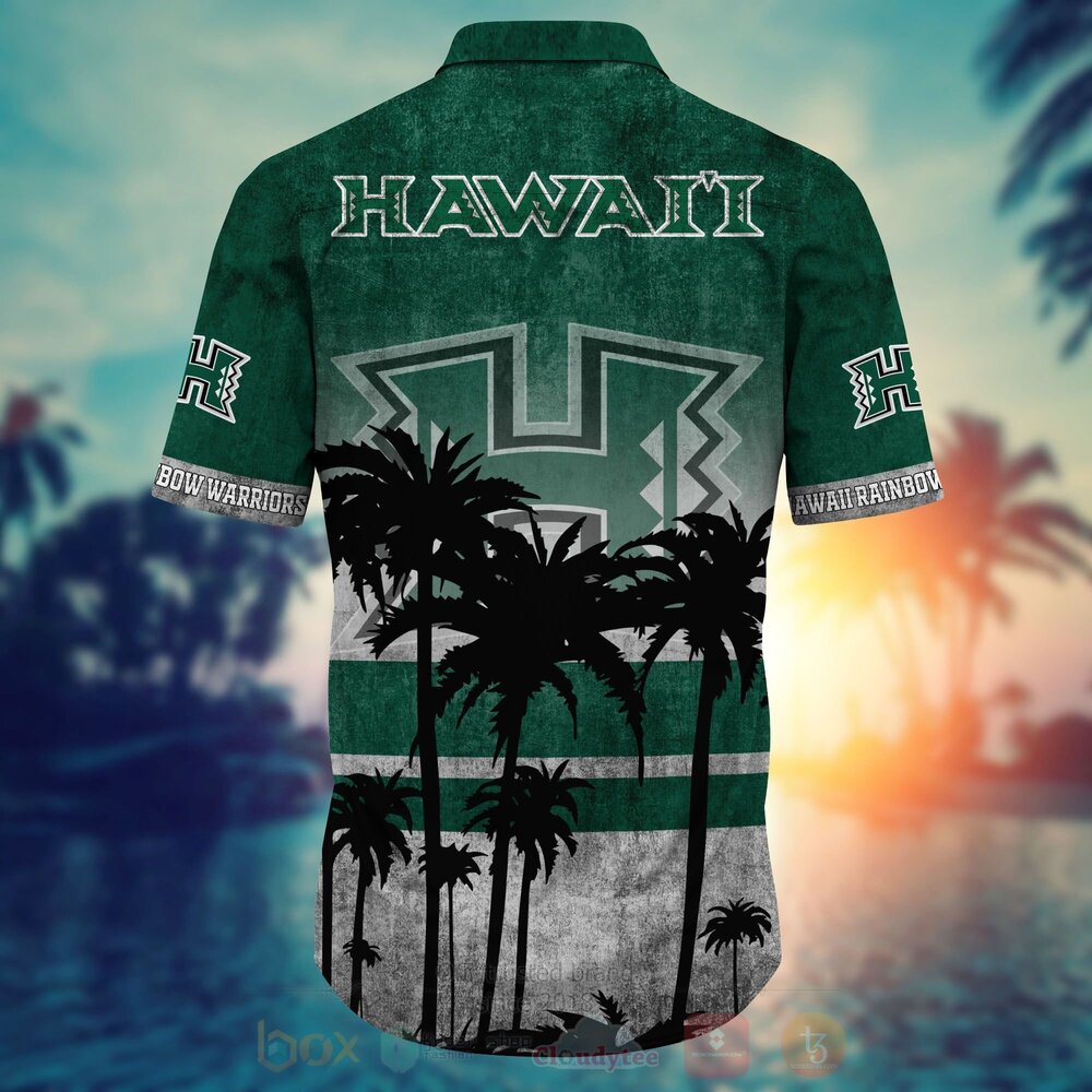 TOP NCAA Hawaii Rainbow Warriors football Short Sleeve Hawaiian Shirt, Short 8