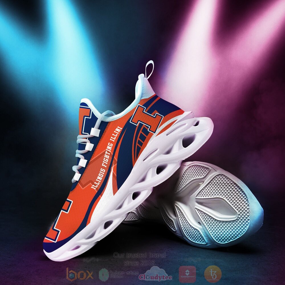TOP Illinois Fighting Illini NCAA Max Soul Clunky Sneaker Shoes 3