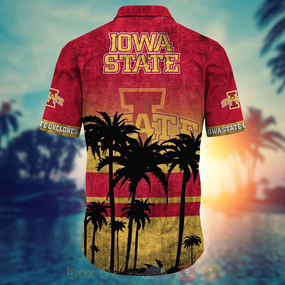 TOP NCAA Iowa State Cyclones football Short Sleeve Hawaiian Shirt, Short 8