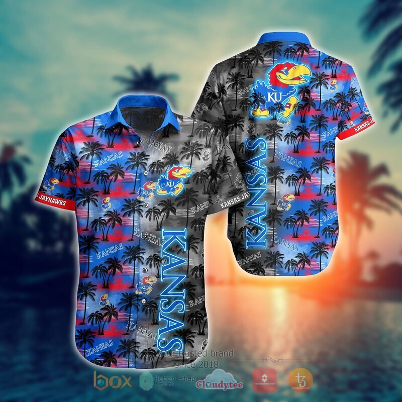 Kansas Jayhawks Style NCAA Hawaiian shirt, Short 10