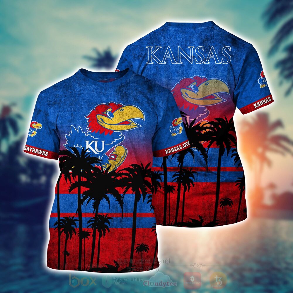 TOP NCAA Kansas Jayhawks men's basketball Short Sleeve Hawaiian Shirt, Short 16