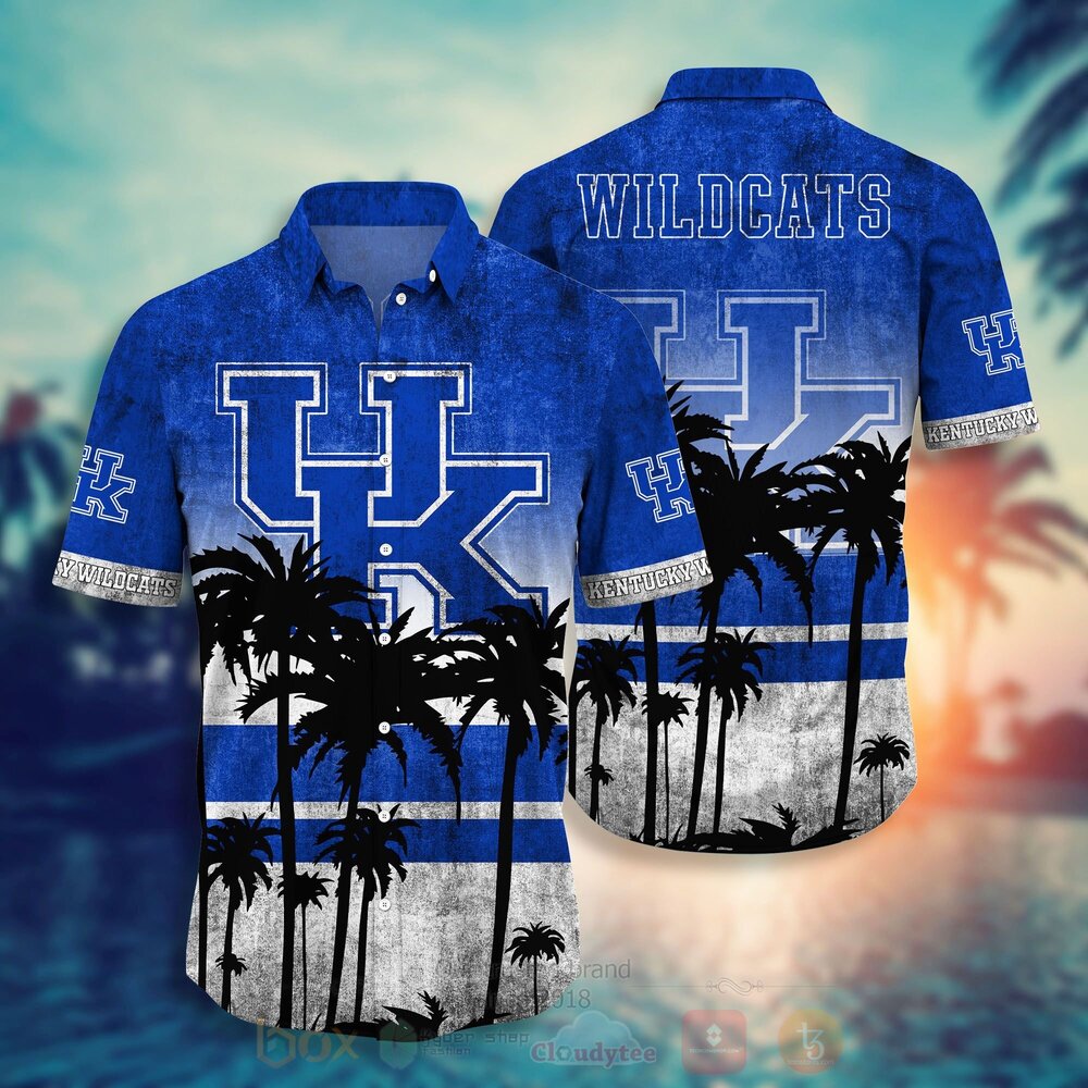 TOP NCAA Kentucky Wildcats men's basketball Short Sleeve Hawaiian Shirt, Short 1