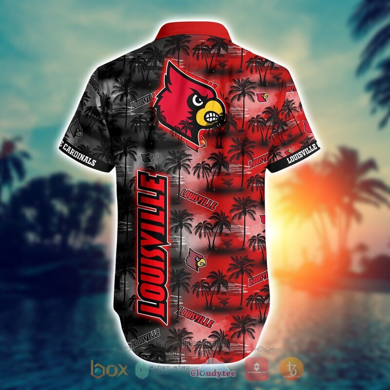 Louisville Cardinals Style NCAA Hawaiian shirt, Short 3