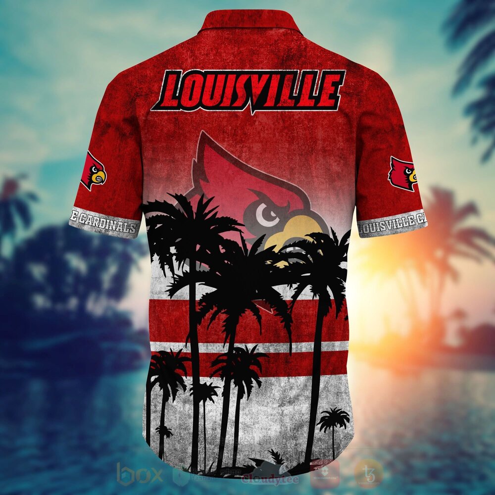TOP NCAA Louisville Cardinals Short Sleeve Hawaiian Shirt, Short 4