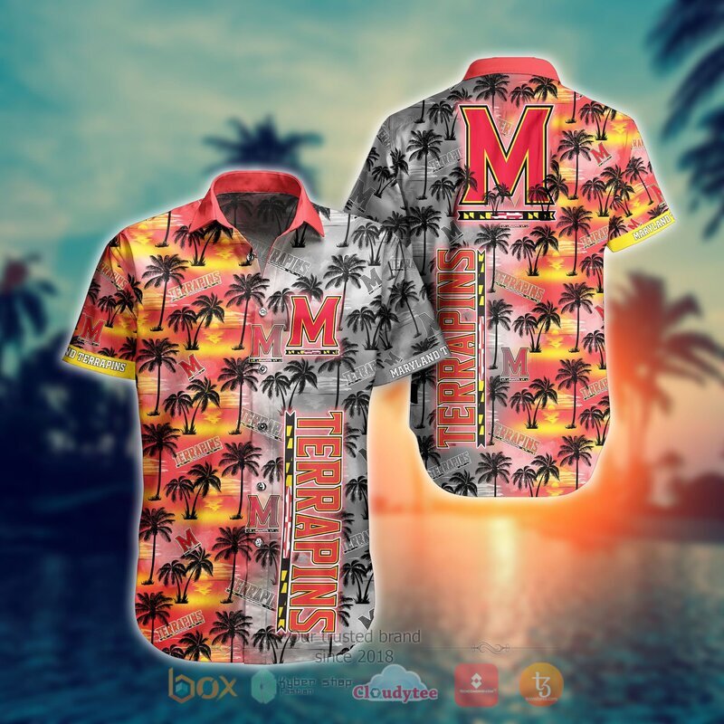 Maryland Terrapins Style NCAA Hawaiian shirt, Short 8