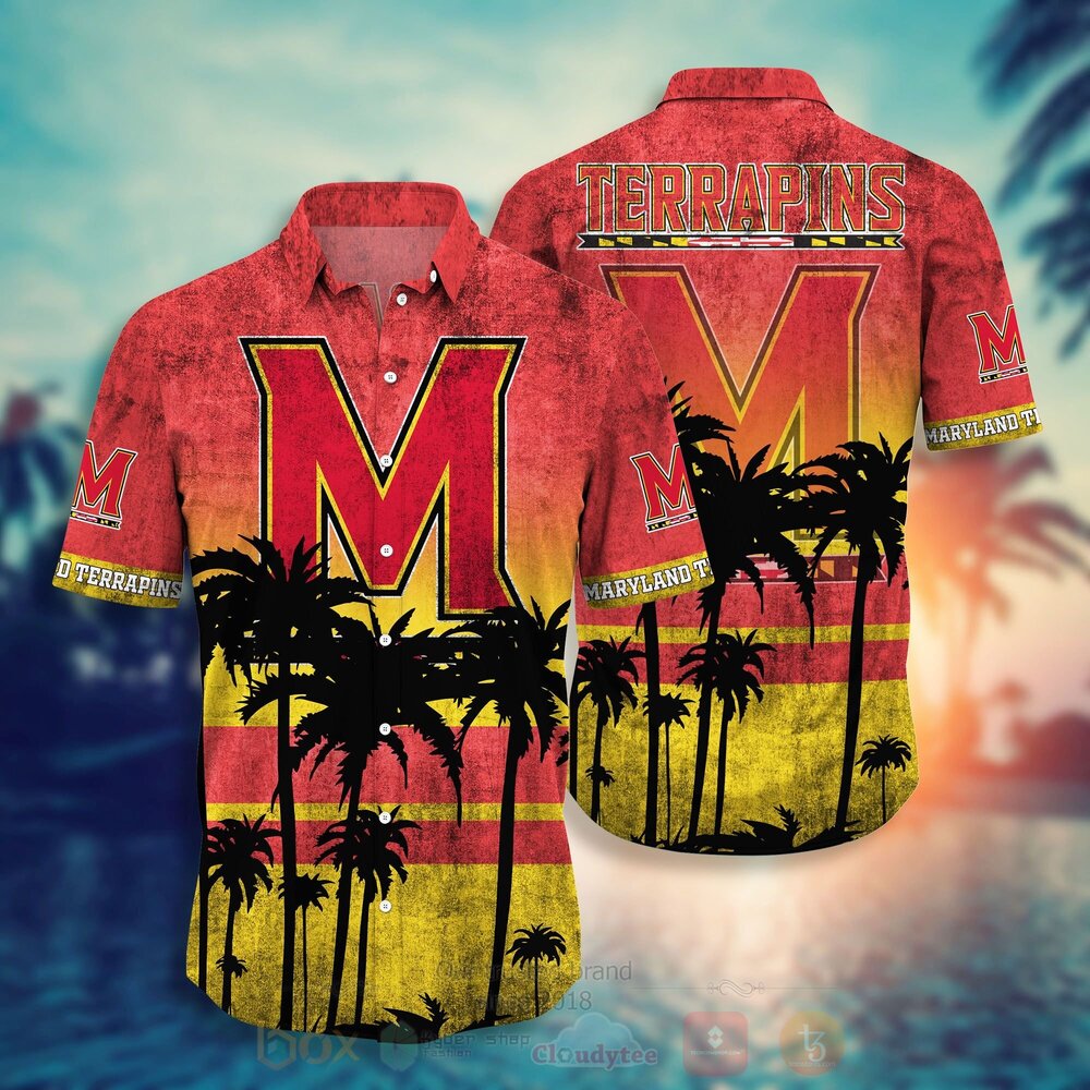 TOP NCAA Maryland Terrapins football Short Sleeve Hawaiian Shirt, Short 14
