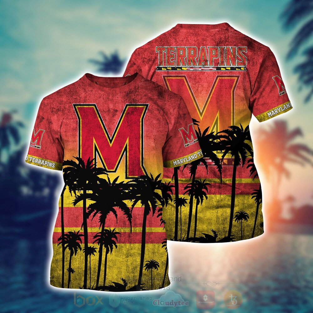 TOP NCAA Maryland Terrapins football Short Sleeve Hawaiian Shirt, Short 6