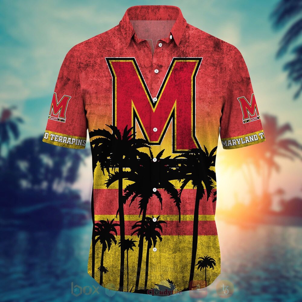 TOP NCAA Maryland Terrapins football Short Sleeve Hawaiian Shirt, Short 18