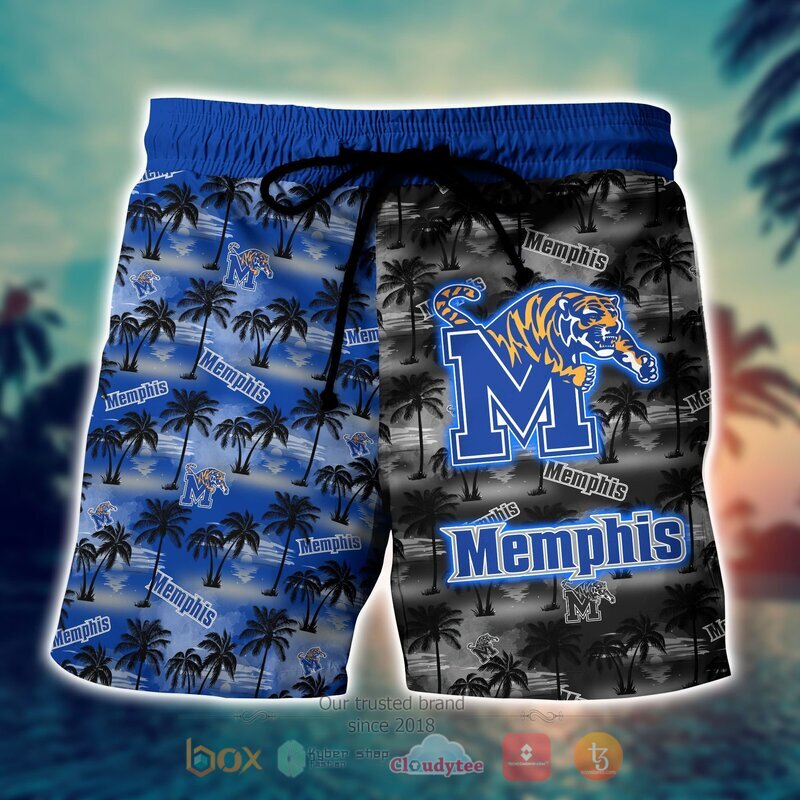 Memphis Tigers Style NCAA Hawaiian shirt, Short 4