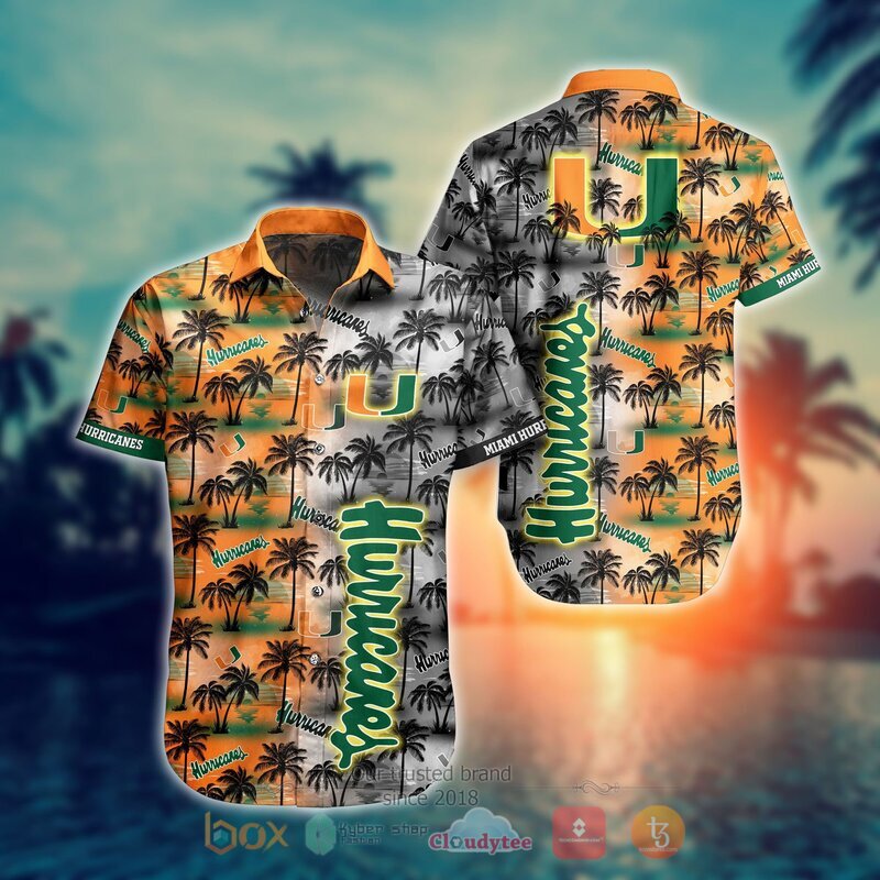 Miami Hurricanes Style NCAA Hawaiian shirt, Short 11