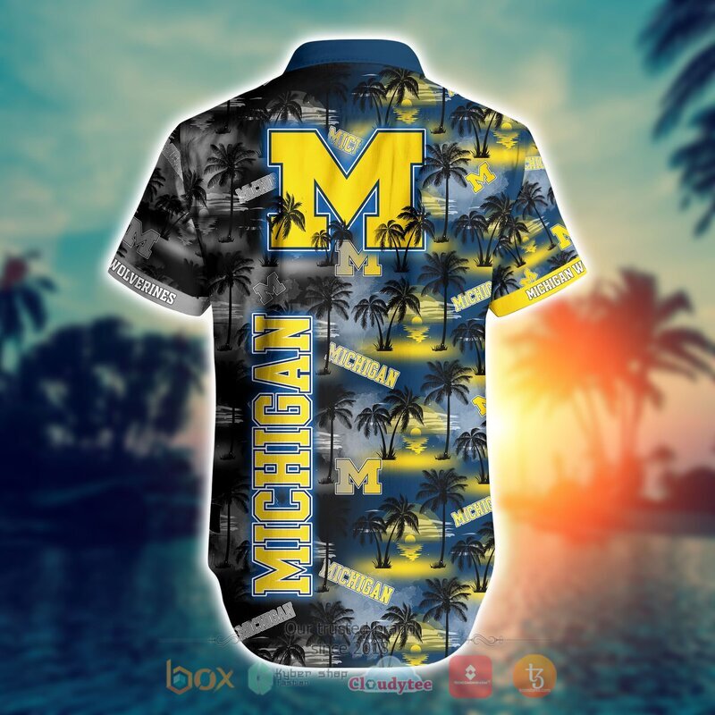 Michigan Wolverines Style NCAA Hawaiian shirt, Short 16