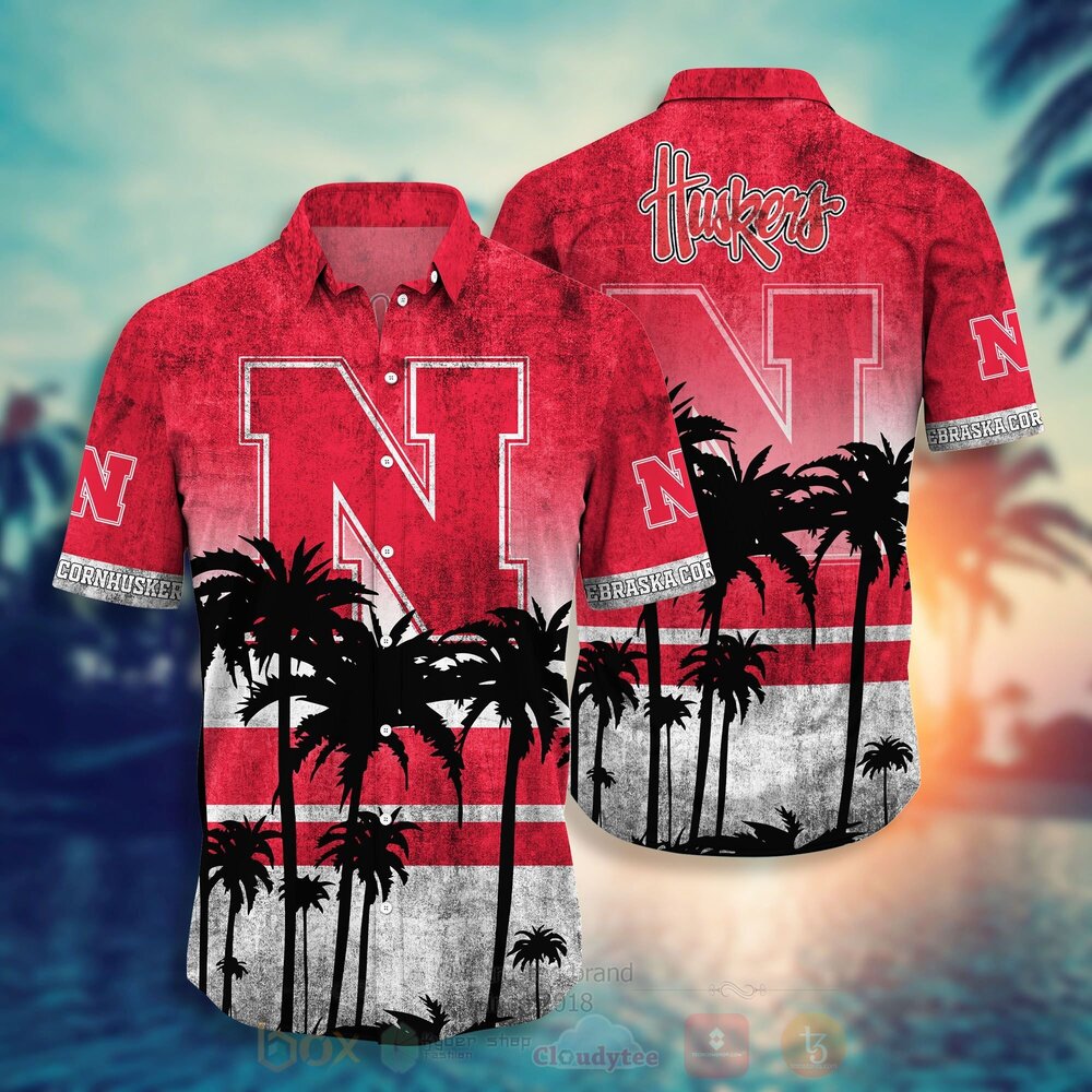 TOP NCAA Nebraska Cornhuskers football Short Sleeve Hawaiian Shirt, Short 11