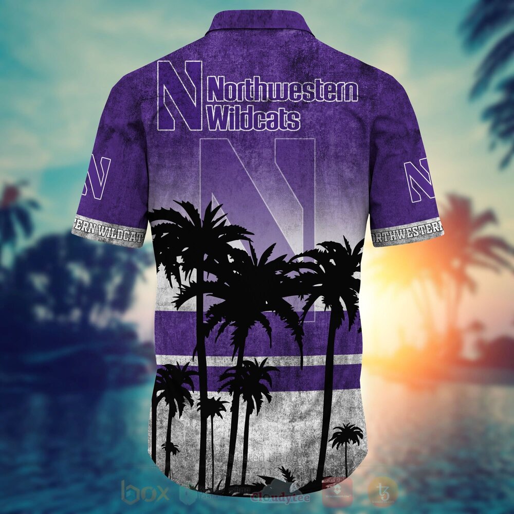 TOP NCAA Northwestern Wildcats football Short Sleeve Hawaiian Shirt, Short 8