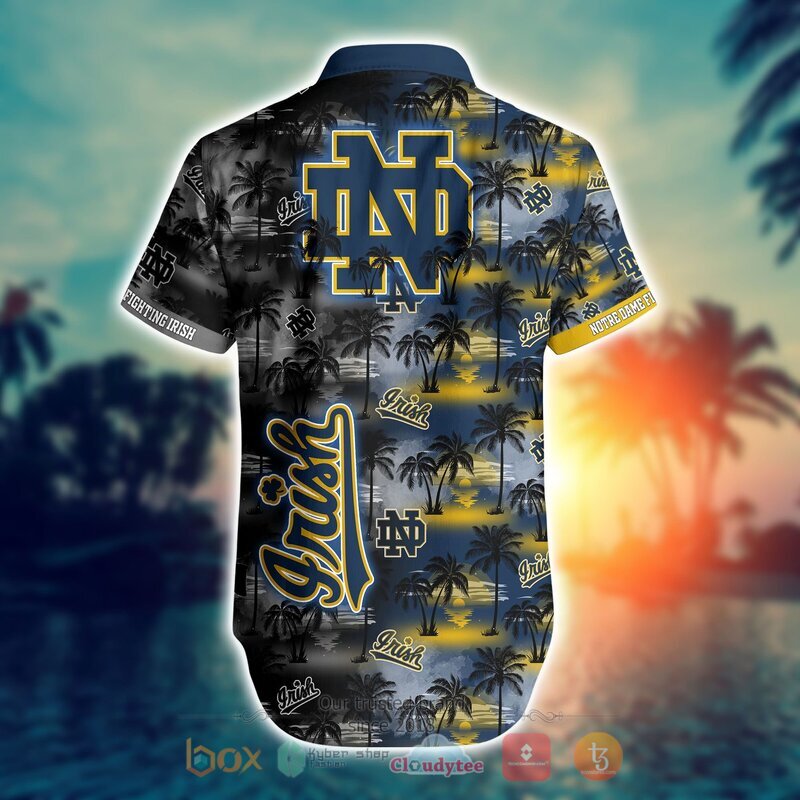 Notre Dame Fighting Irish Style NCAA Hawaiian shirt, Short 6