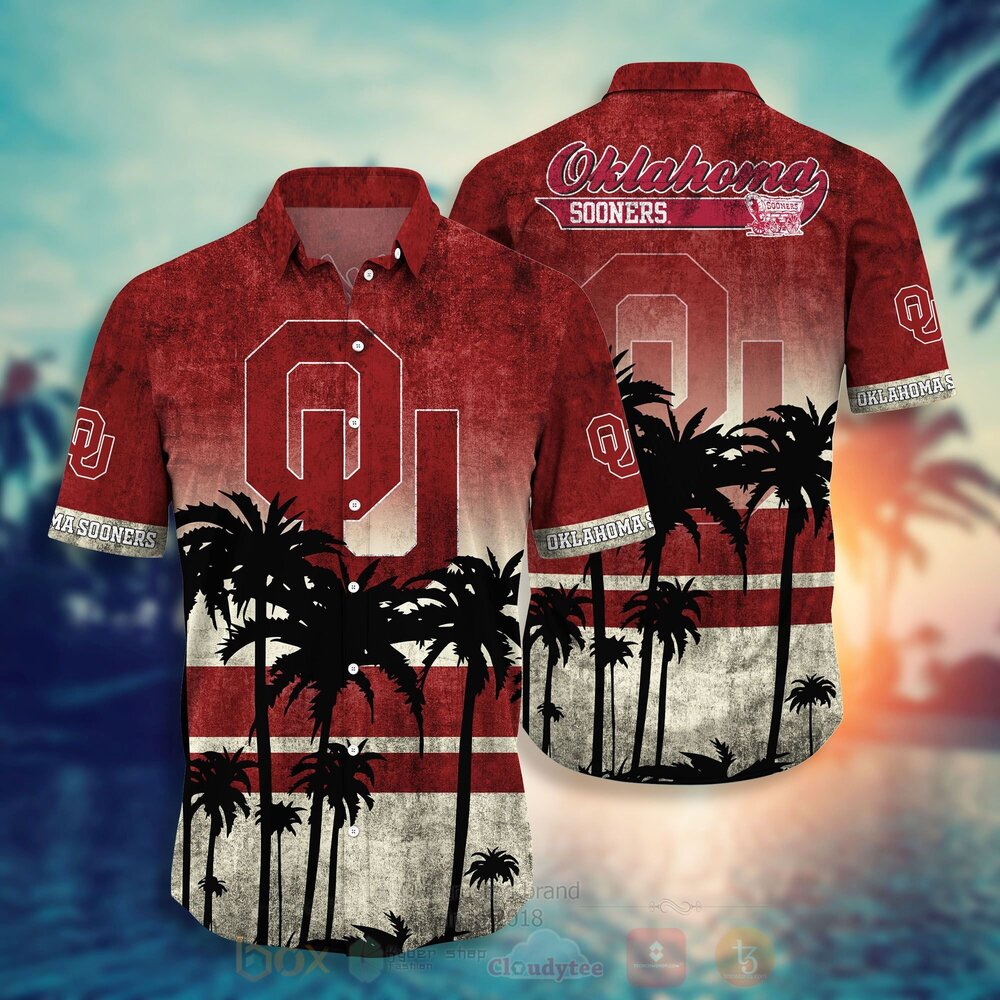 TOP NCAA Oklahoma Sooners Short Sleeve Hawaiian Shirt, Short 11