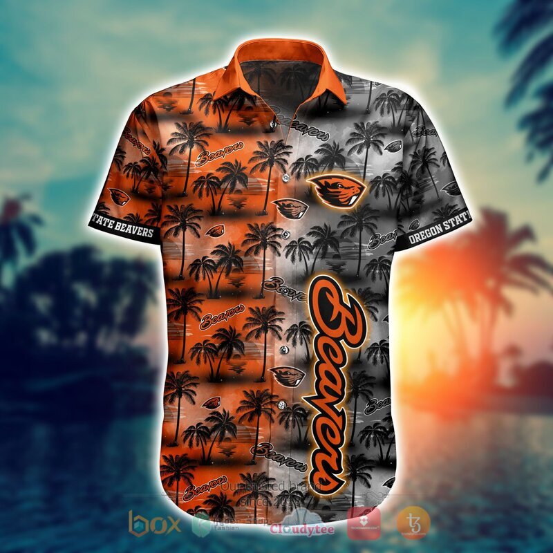 Oregon State Beavers Style NCAA Hawaiian shirt, Short 14