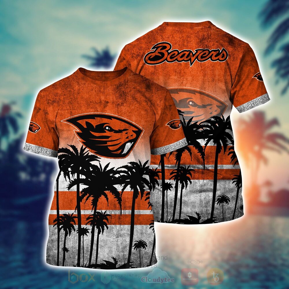 TOP NCAA Oregon State Beavers Short Sleeve Hawaiian Shirt, Short 16