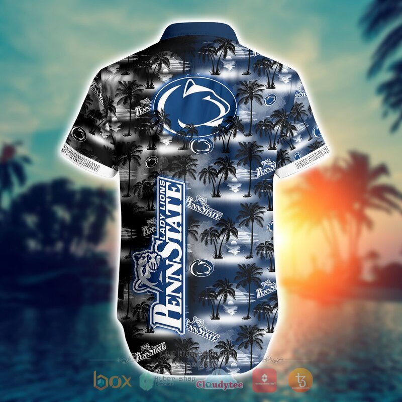 Penn State Nittany Lions Style NCAA Hawaiian shirt, Short 6