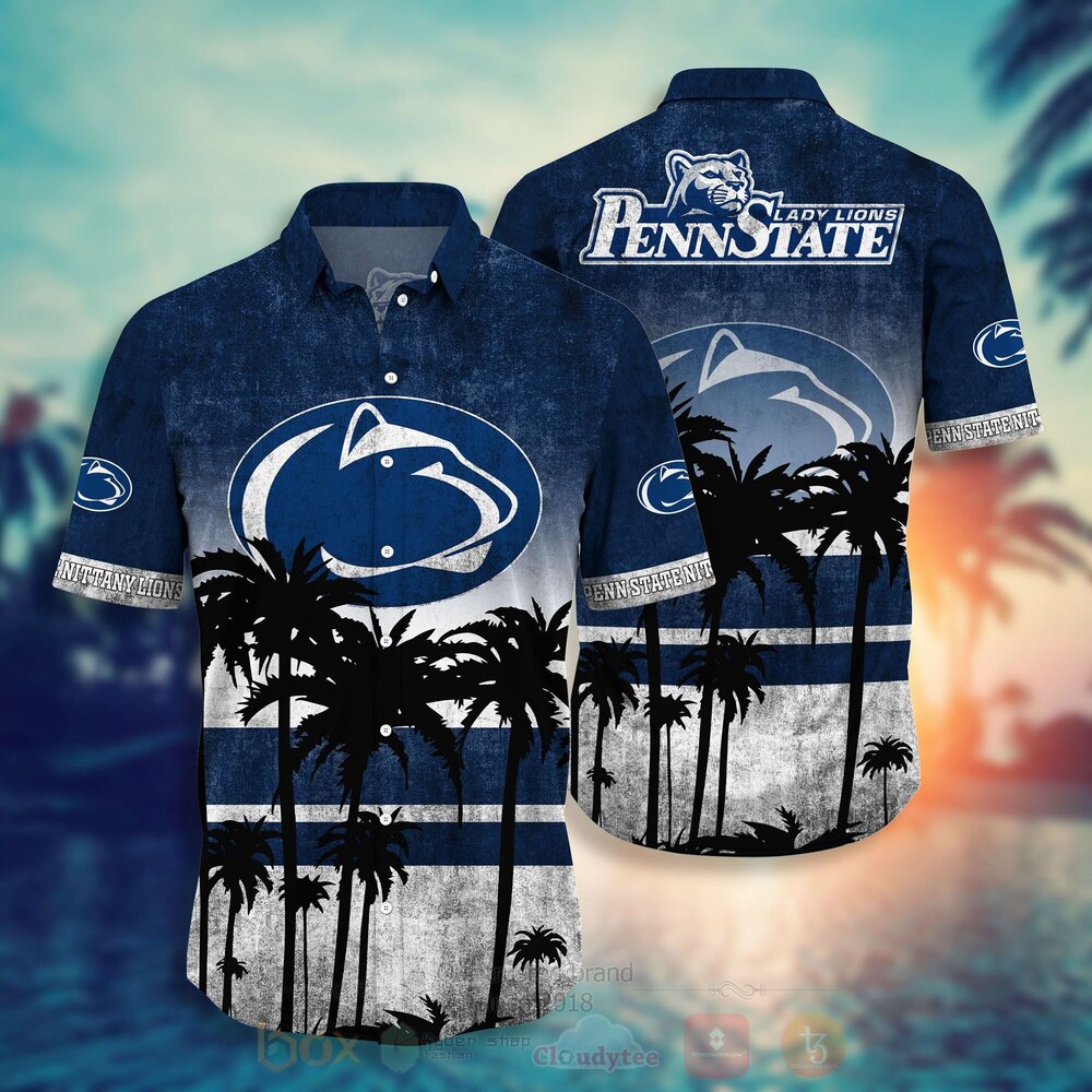TOP NCAA Penn State Nittany Lions Short Sleeve Hawaiian Shirt, Short 10