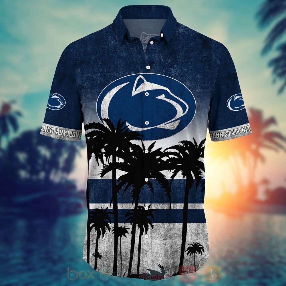 TOP NCAA Penn State Nittany Lions Short Sleeve Hawaiian Shirt, Short 18