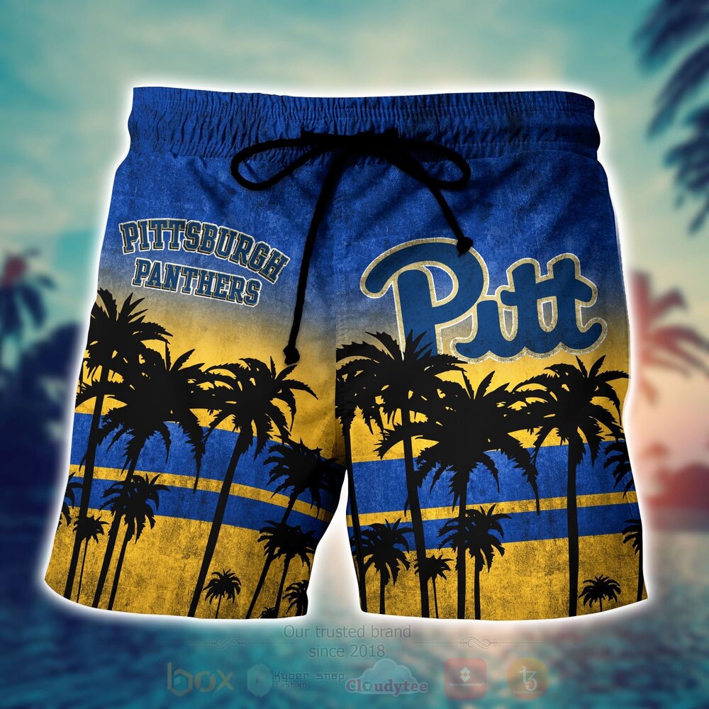 TOP NCAA Pittsburgh Panthers football Short Sleeve Hawaiian Shirt, Short 5