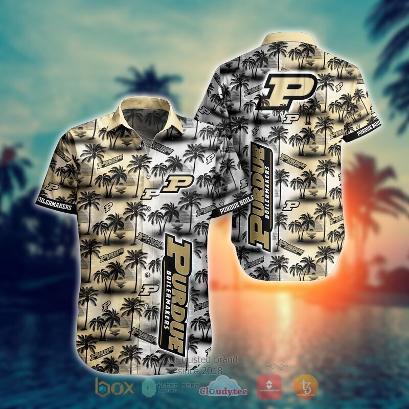 Purdue Boilermakers Style NCAA Hawaiian shirt, Short 9