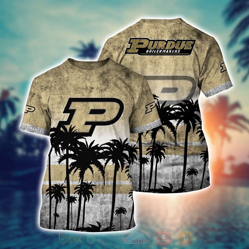 TOP NCAA Purdue Boilermakers football Short Sleeve Hawaiian Shirt, Short 16