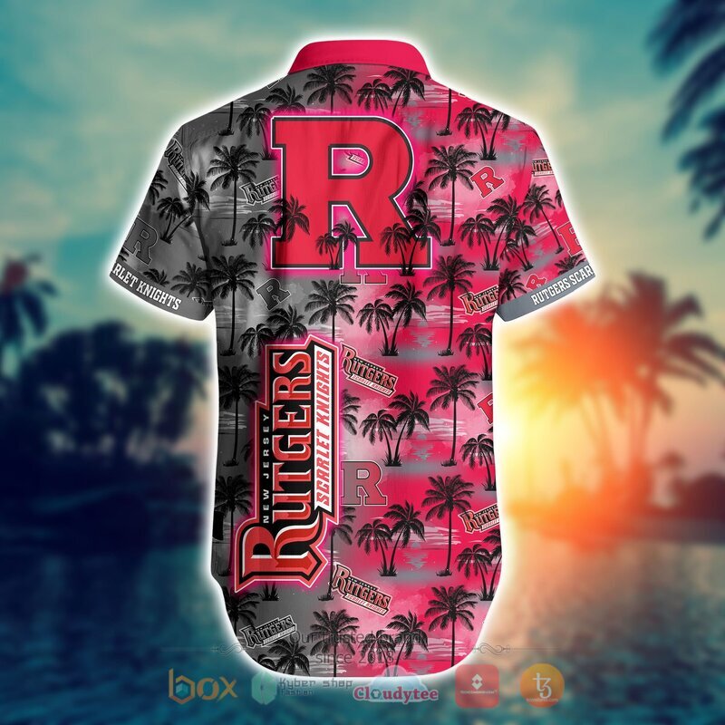 Rutgers Scarlet Knights Style NCAA Hawaiian shirt, Short 3