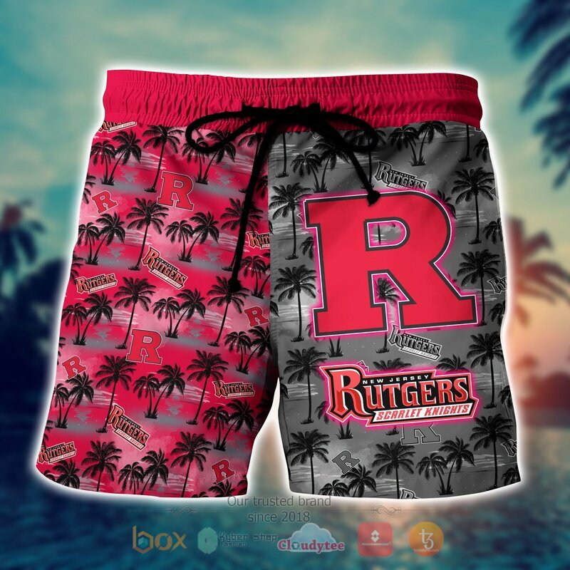 Rutgers Scarlet Knights Style NCAA Hawaiian shirt, Short 7