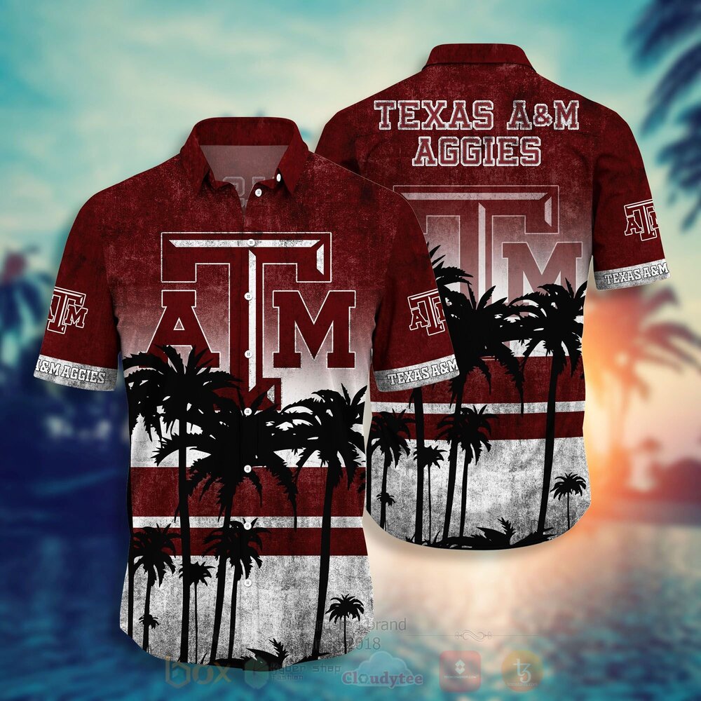 TOP NCAA Texas A&M Aggies Short Sleeve Hawaiian Shirt, Short 12