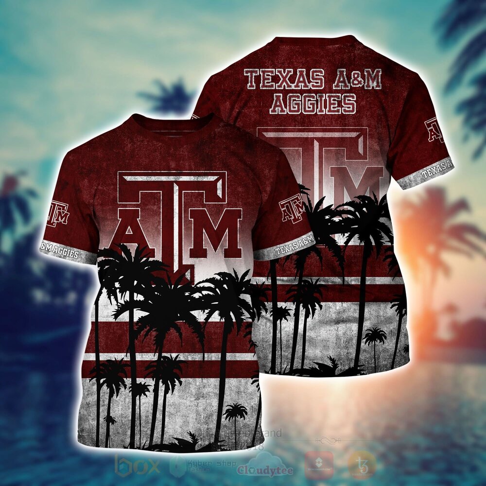 TOP NCAA Texas A&M Aggies Short Sleeve Hawaiian Shirt, Short 16