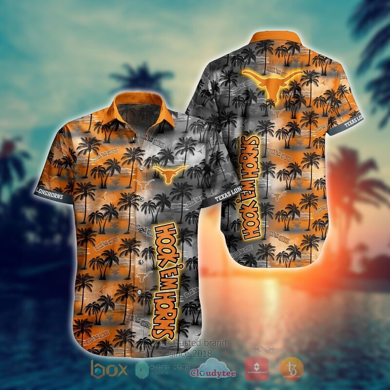 Texas Longhorns Style NCAA Hawaiian shirt, Short 9
