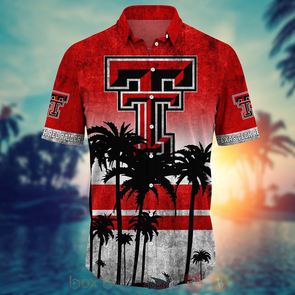 TOP NCAA Texas Tech Red Raiders Short Sleeve Hawaiian Shirt, Short 7