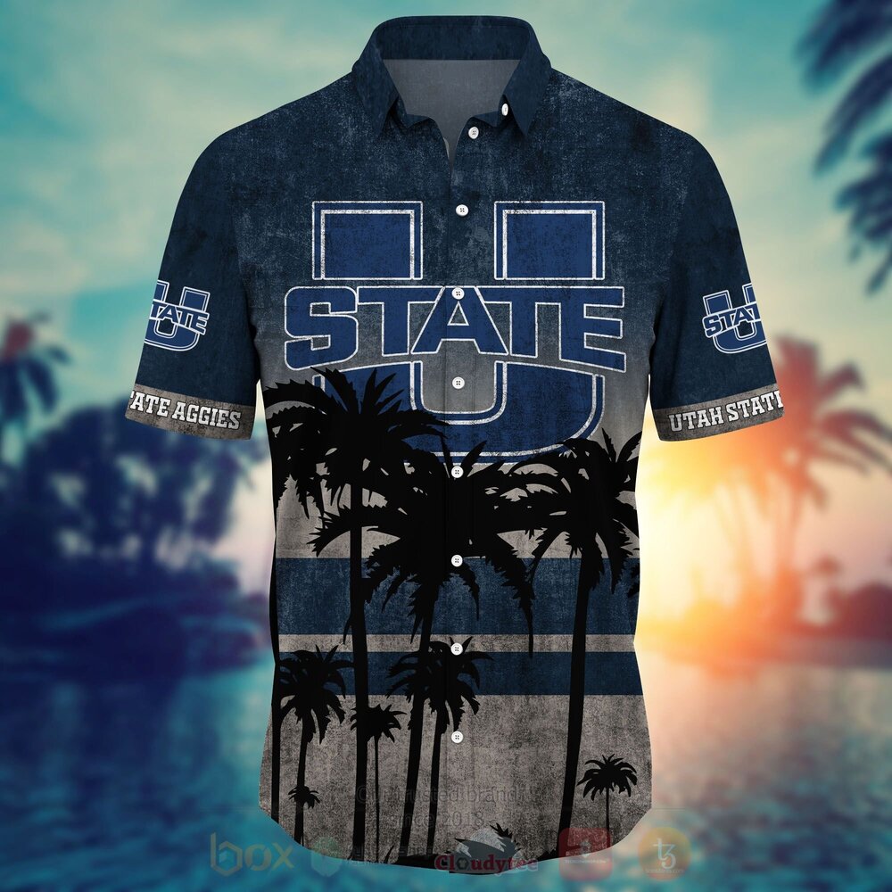 TOP NCAA Utah State Aggies football Short Sleeve Hawaiian Shirt, Short 18
