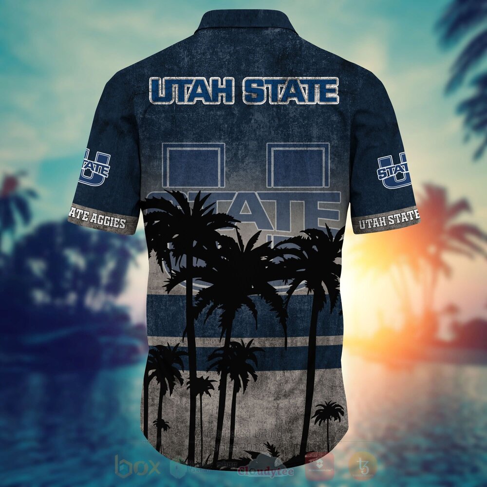 TOP NCAA Utah State Aggies football Short Sleeve Hawaiian Shirt, Short 4