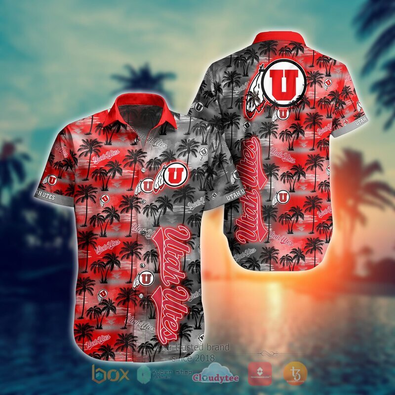 Utah Utes Style NCAA Hawaiian shirt, Short 12