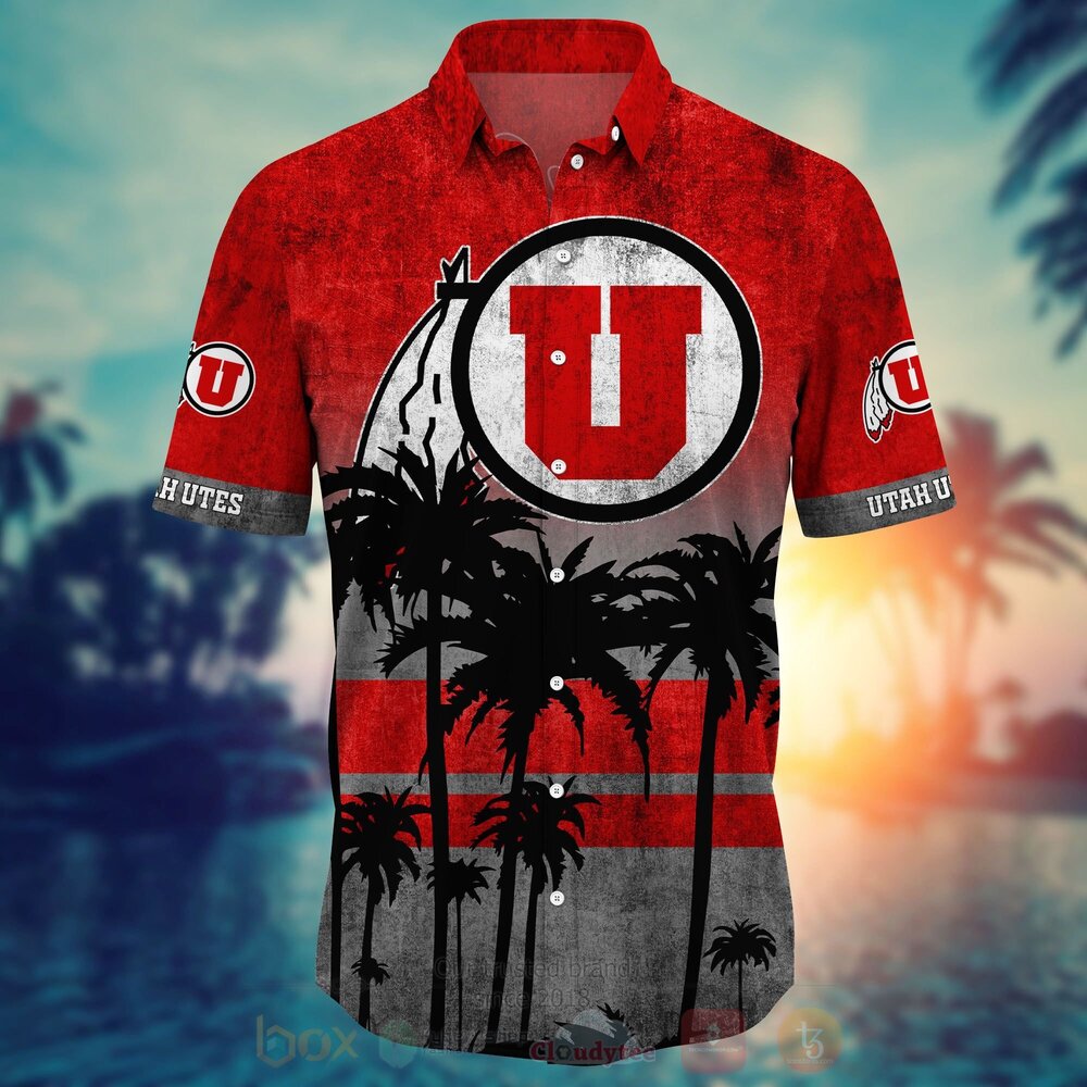 TOP NCAA Utah Utes football Short Sleeve Hawaiian Shirt, Short 18