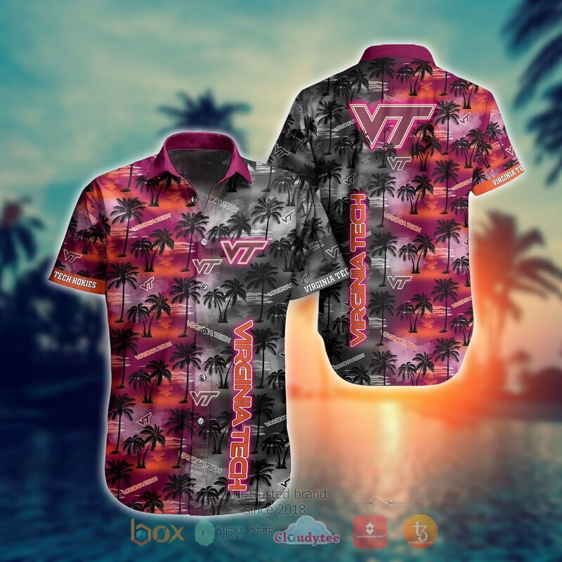 Virginia Tech Hokies Style NCAA Hawaiian shirt, Short 12