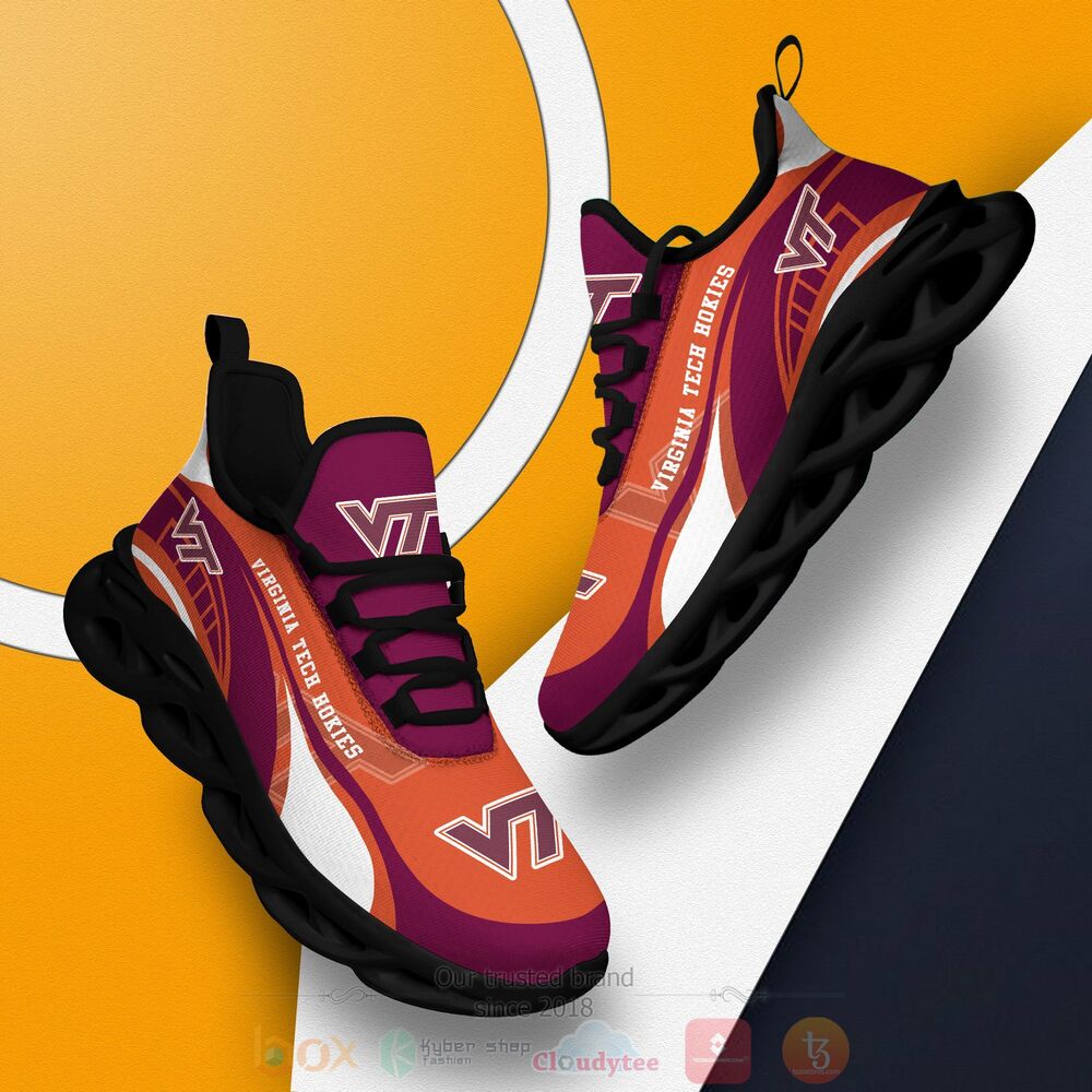 TOP Virginia Tech Hokies NCAA Max Soul Clunky Sneaker Shoes 2