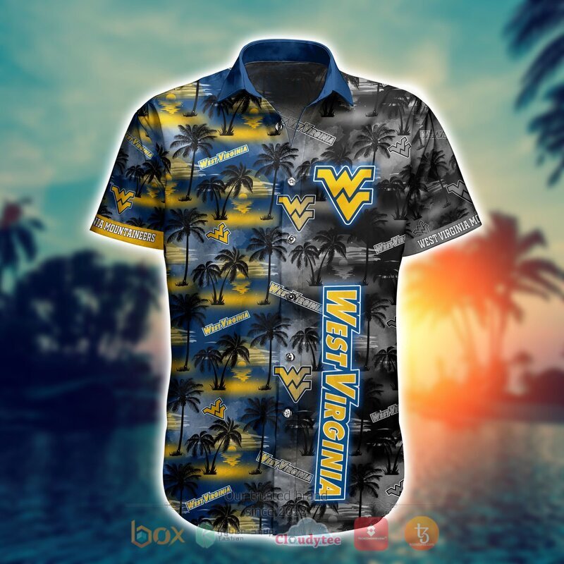 West Virginia Mountaineers Style NCAA Hawaiian shirt, Short 14
