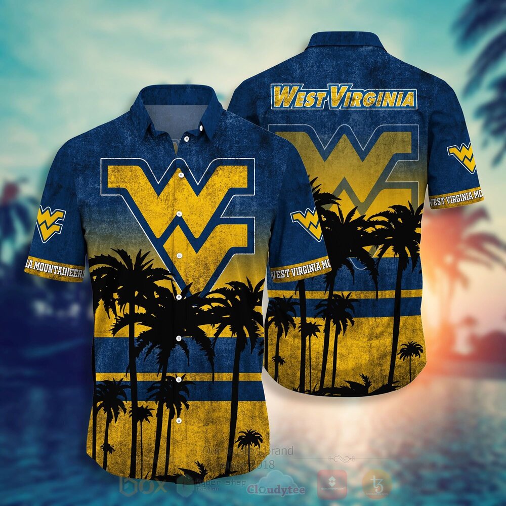 TOP NCAA West Virginia Mountaineers Short Sleeve Hawaiian Shirt, Short 10