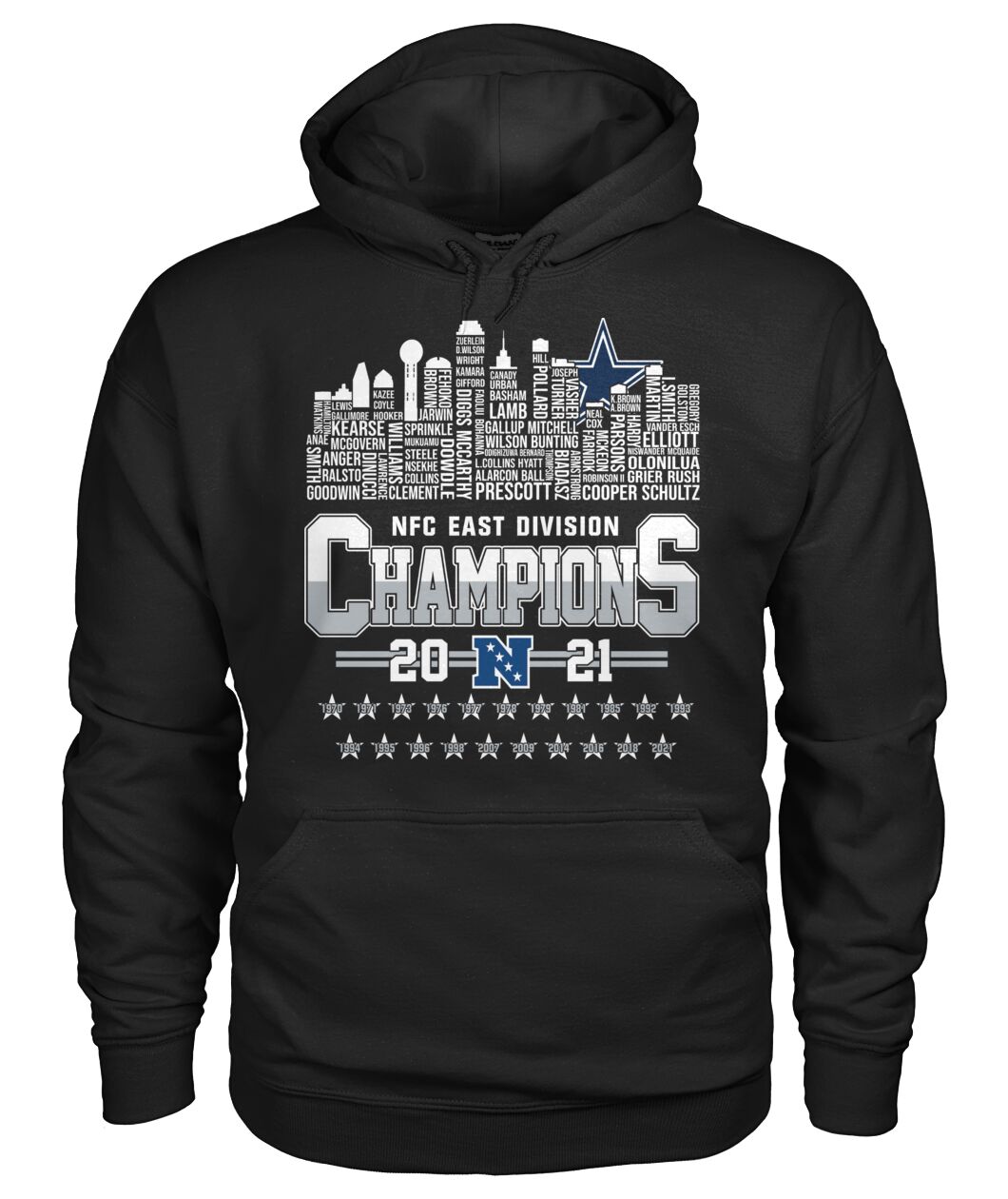 NFC East Division Champions 2021 3D Hoodie Shirt