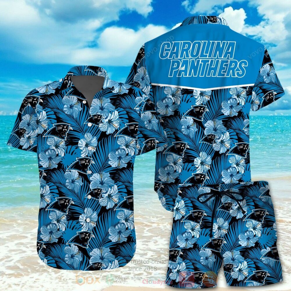 NFL Carolina Panthers Hawaiian Shirt, Short 6
