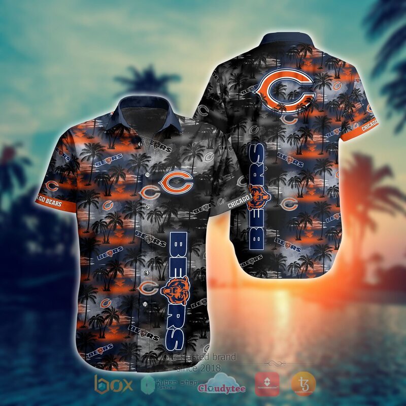 Chicago Bears Style NFL Hawaiian shirt, Short 8