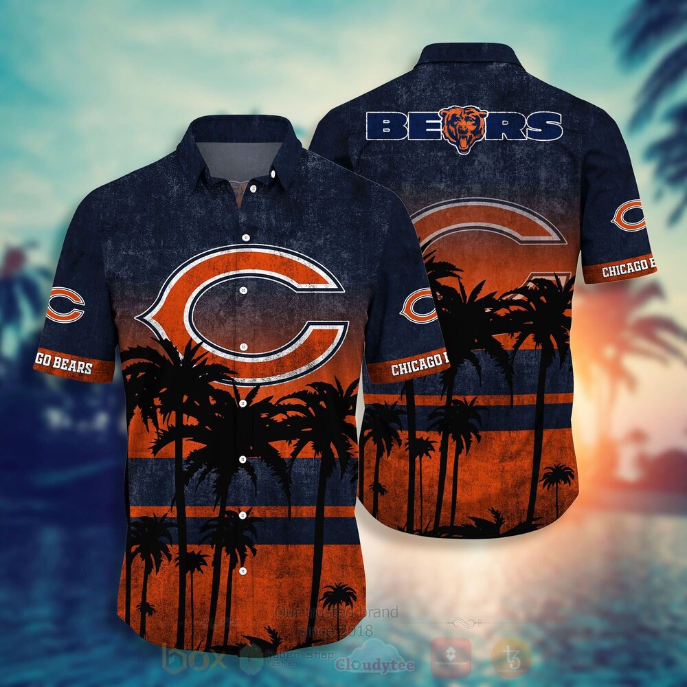 TOP NFL Chicago Bears Short Sleeve Hawaiian Shirt, Short 1