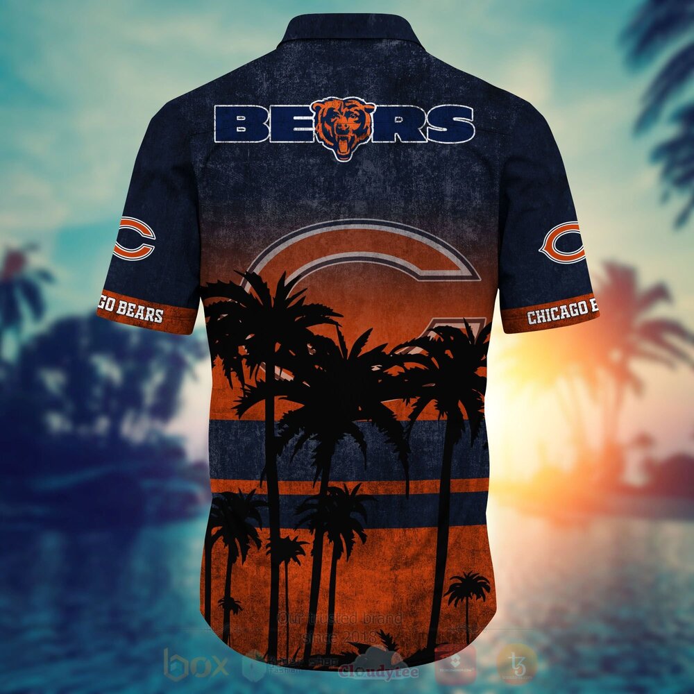 TOP NFL Chicago Bears Short Sleeve Hawaiian Shirt, Short 4