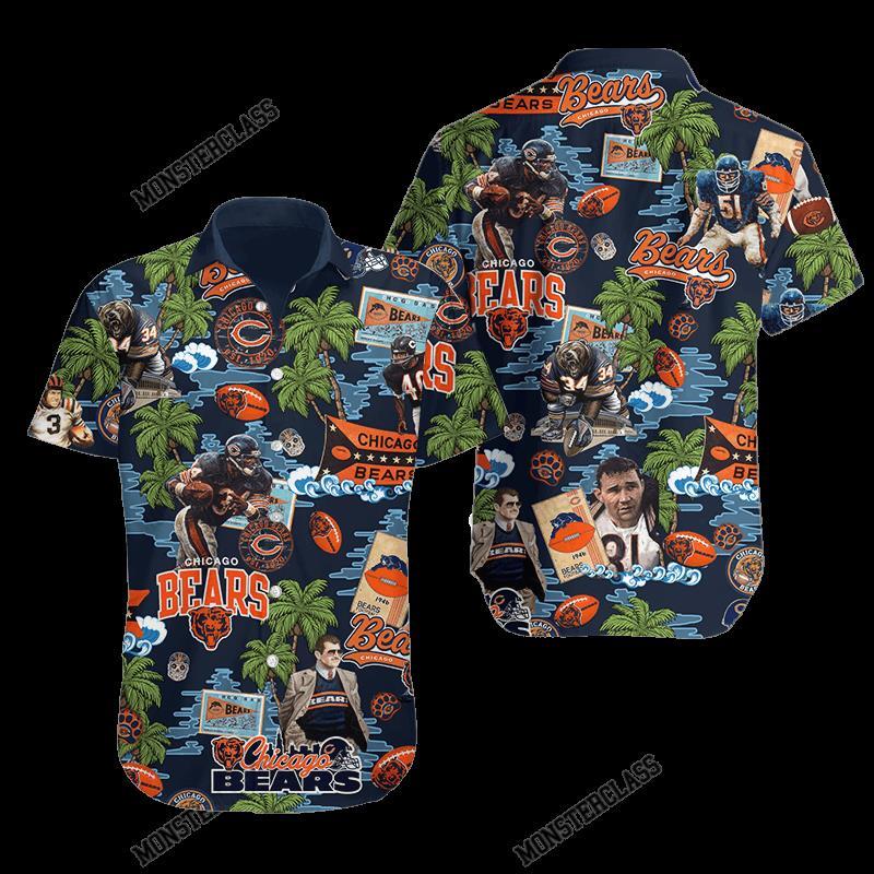 BEST NFL Chicago Bears Tropical Island Hawaiian Shirt, Short 4