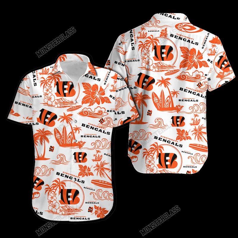 BEST NFL Cincinnati Bengals Island Hawaiian Shirt, Short 4