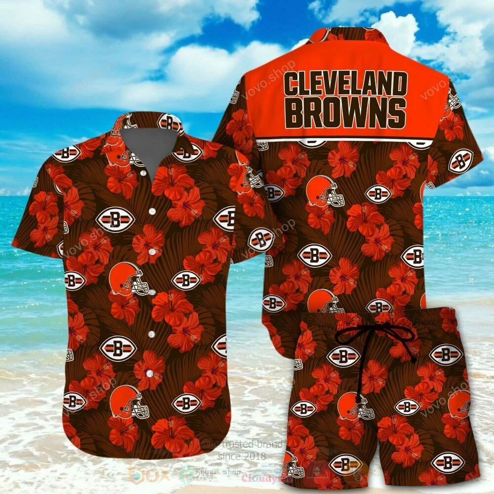 NFL Cleveland Browns Hawaiian Shirt, Short 5